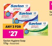 Savlon Hygiene Soap Assorted-For 3 x 175g
