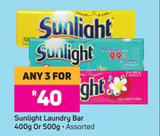 Sunlight Laundry Bar Assorted-For 3 x 400g Or 500g