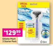 Gillette Mach 3 Starter Pack-Each