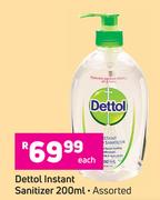 Dettol Instant Sanitizer Assorted-200ml Each