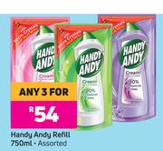 Handy Andy Refill Assorted-For 3 x 750ml