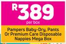 Pampers Premium Care Disposable Nappies Mega Box-Per Box