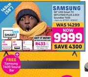 Samsung 145cm (58") UHD Smart TV 58TU7000 Plus 2.0 Ch Soundbar T400