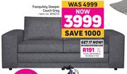 Tranquility Sleeper Couch (Grey)