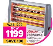 Sunbeam 3 Bar Ceramic Heater & Humidifier SBFH-2000