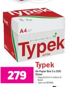 Typek A4 Paper Box 5 x 500 Sheet