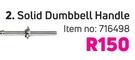 Trojan Solid Dumbbell Handle