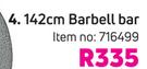 Trojan 142cm Barbell Bar