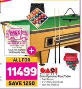 Easi Eight Coin Operated Pool Table-For All