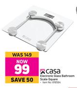 Casa Electronic Bathroom Scale Square