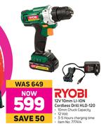 Ryobi 12V 10mm Li-Ion Cordless Drill HLD-120