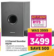 Hisense 2.1 Channel Soundbar HS219
