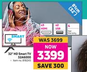 Hisense 32" HD Smart TV 32A6000