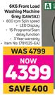 Defy 6Kg Front Load Washing Machine Grey DAW382