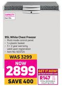 Defy 95L White Chest Freezer
