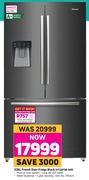 Hisense 536L French Door Fridge Black H720FSB-WD