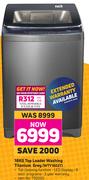 Hisense 18Kg Top Loader Washing Titanium Grey WTY1802T