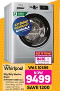 Whirlpool 9Kg/6Kg Washer Dryer FWDG96148SBS ZA