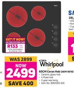 Whirlpool 60cm Ceran Hob AKM 9010