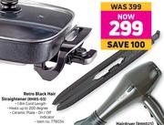 Russell Hobbs Retro Black Hair Straightener RHRS-03