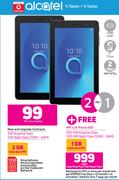 2 x Alcatel 1T Tablet-On My Gig 1 + On Promo 500