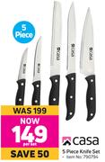 Casa 5 Piece Knife Set-Per Set