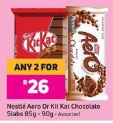Nestle Aero Kitkat Chocolate Slabs (Assorted)-For Any 2 x 85g/90g