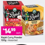 Rajah Curry Powder (Assorted)-100g Each