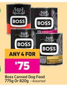 Boss Canned Dog Food (Assorted)-For Any 4 x 775g Or 820g
