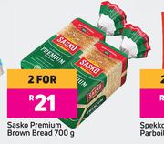 Sasko Premium Brown Bread-For 2 x 700g