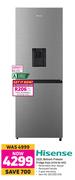 Hisense 222L Bottom Freezer/Fridge Inox H310 BI-WD