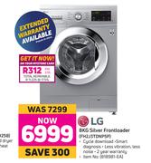 LG 8Kg Silver Front Loader FH2J3TDNP5P