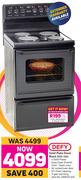 Defy Solid Plate Stove Black DSS-494