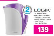 Logik 1.7L Auto Kettle RSH-080443-WPE