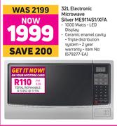 Samsung 32L Electronic Microwave Silver ME9114S1/XFA