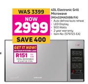 Samsung 40L Electronic Grill Microwave MG402MADXBB/FA