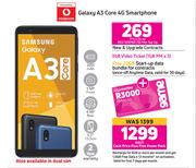 Samsung Galaxy A3 Core 4G Smartphone-On Red 500MB 50 Min Top Up