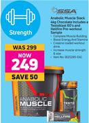 SSA Anabolic Muscle Stack 4Kg Chocolate Includes A Testoblast 60's & Hellfire Pre Workout Sample