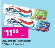 Aquafresh Toothpaste (Assorted)-100ml Each