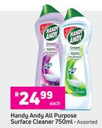 Handy Andy All Purpose Surface Cleaner (Assorted)-750ml Each
