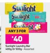 Sunlight Laundry Bar (Assorted)-For Any 3 x 400g/500g