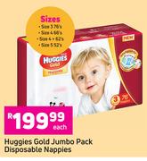 Huggies Gold Jumbo Pack Disposable Nappies-Each