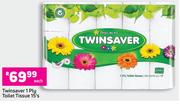 Twinsaver 1 Ply Toilet Tissue-15's Each