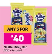 Nestle Milky Bar (Assorted)-For Any 3 x 80g