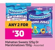 Mahattan Sweets 125g Or Marshmallows 150g (Assorted)-For Any 2