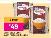 Great Value Long Grain Parboiled Rice-For 2 x 2Kg