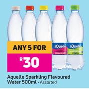 Aquelle Sparkling Flavoured Water (Assorted)-For Any 5 x 500ml