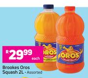 Brookes Oros Squash (Assorted)-2L Each