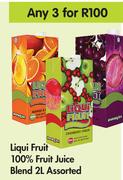 Liqui Fruit 100% Fruit Juice Blend (Assorted)-For Any 3 x 2L