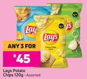 Lays Potato Chips (Assorted)-For Any 3 x 120g